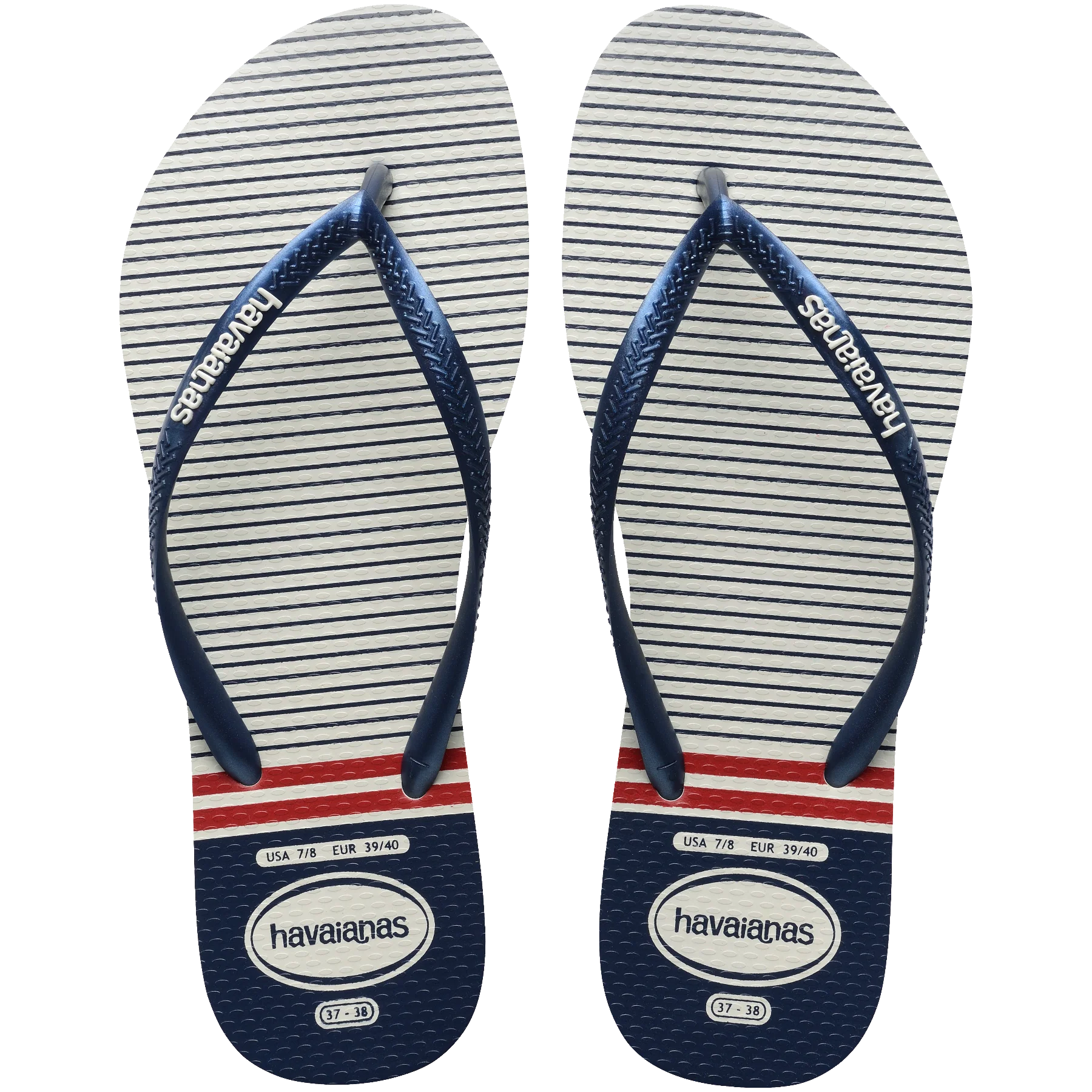 Women's Nautical Slim Flip Flops